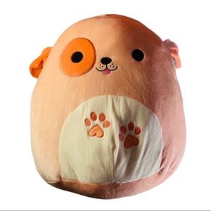 Squishmallow Drella The Peach Dog 16” KellyToy Kids Stuffed Animal Plush